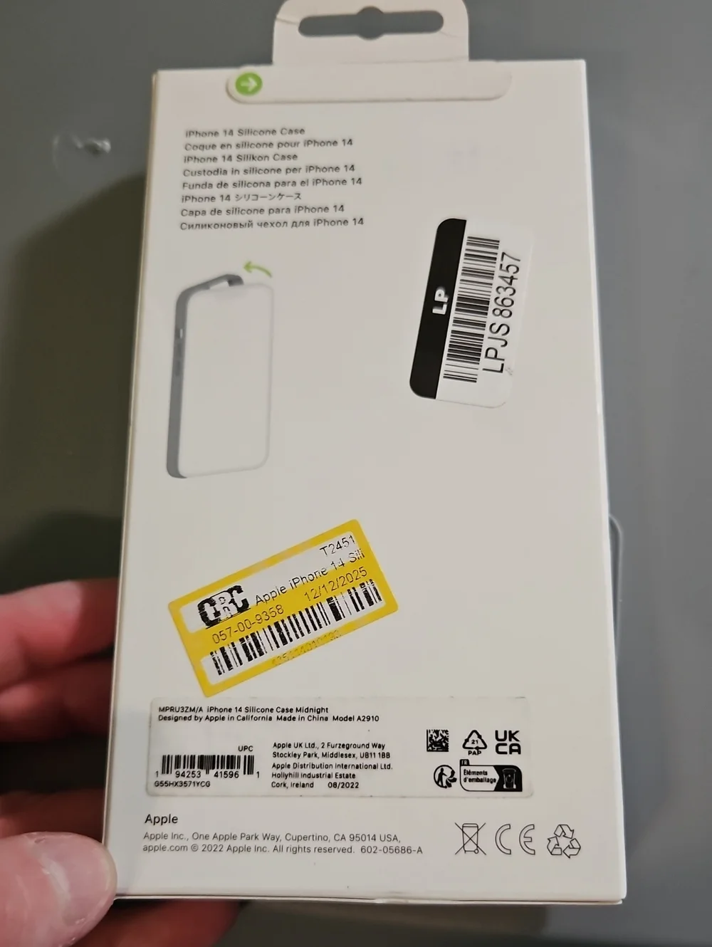 APPLE IPHONE 14 SILICONE CASE: MIDNIGHT (NAVY): NEW IN BOX